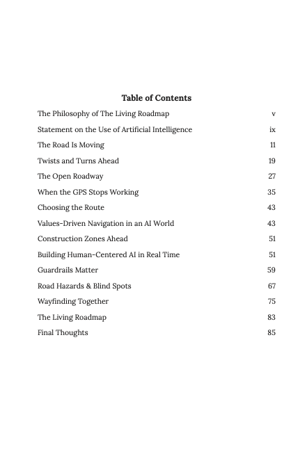 The Living Roadmap to Navigate AI